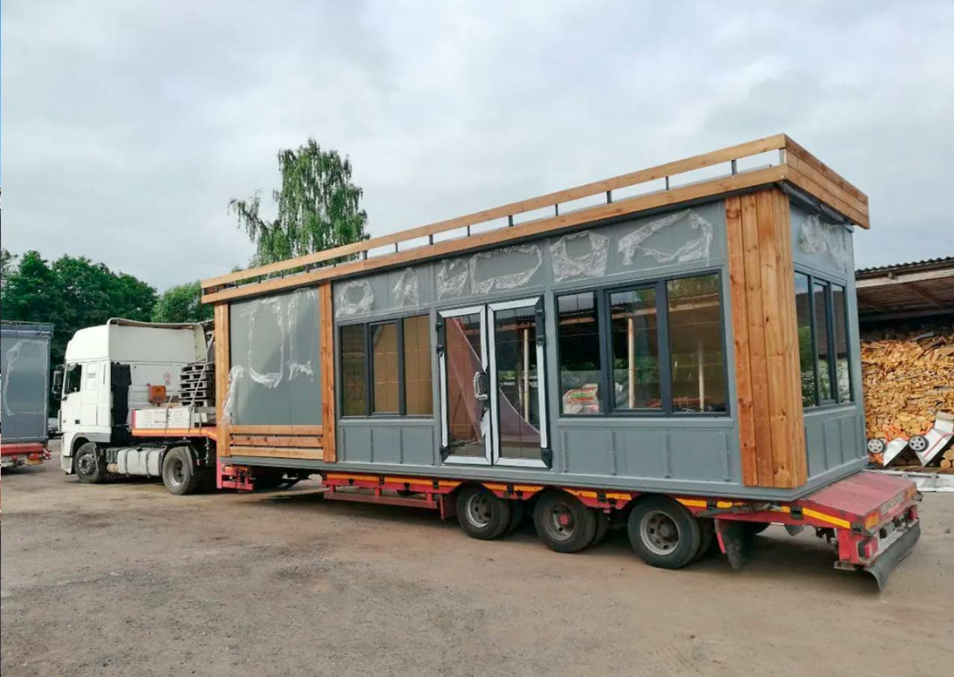 Перевозка модульных зданий