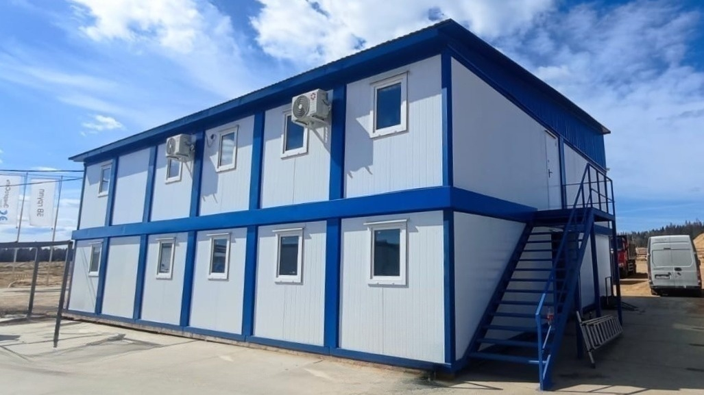 Штаб строительства из блок контейнеров