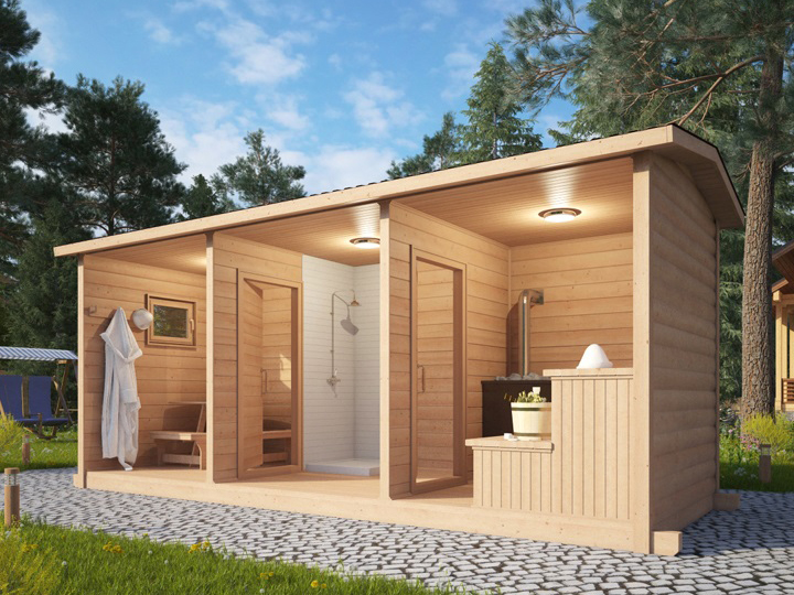 Баня-бытовка