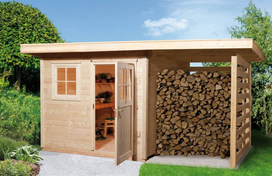 Деревянный хозблок