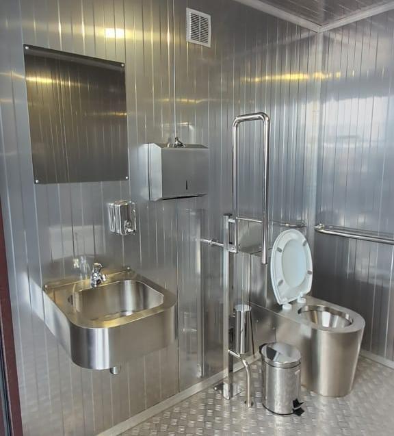 Внутреннее оборудование модульного туалета