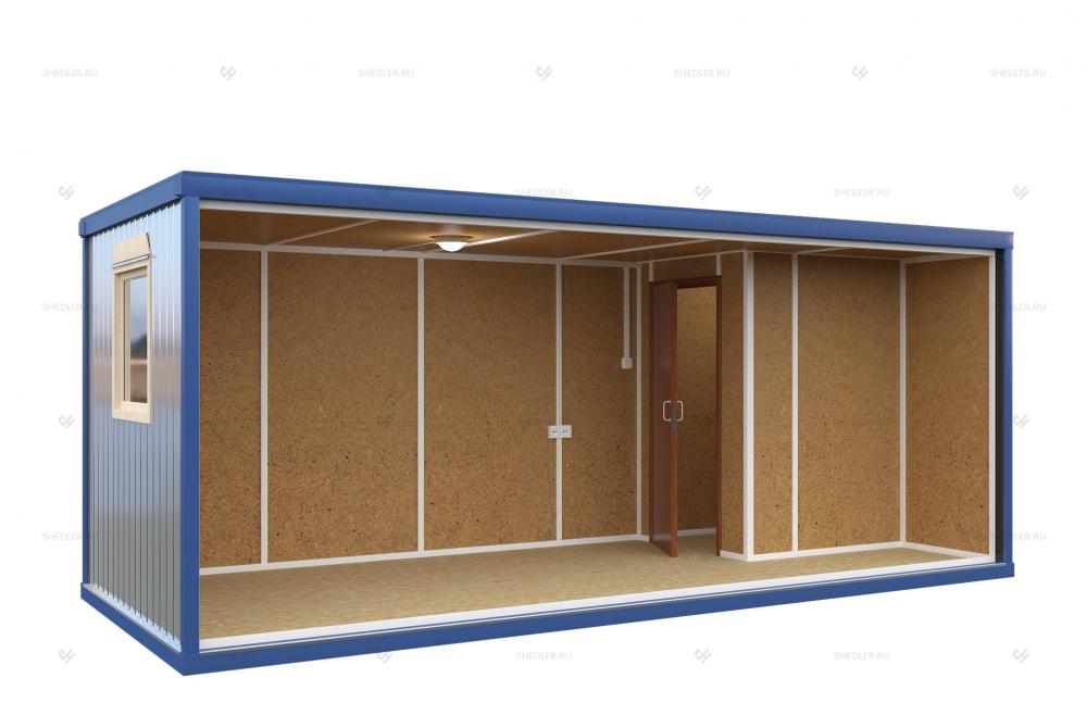 Блок контейнер ЭБК-01 SHEDLER внутри