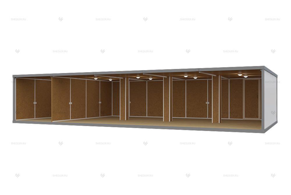 Внутренняя отделка модульного здания МЗ-04 SHEDLER