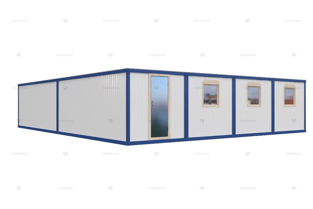 Модульное здание МЗ-22 из 8 блок-контейнеров