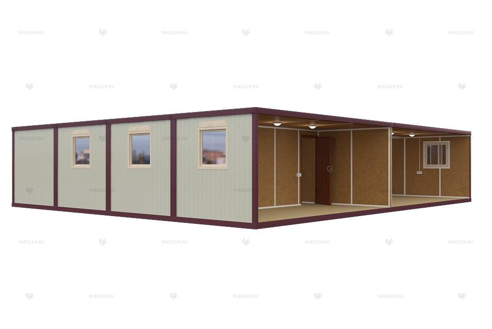 Внутренне наполнение модульного здания МЗ-33 