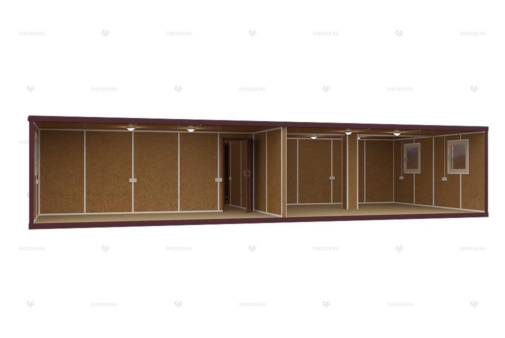 Внутренняя отделка модульного здания МЗ-33