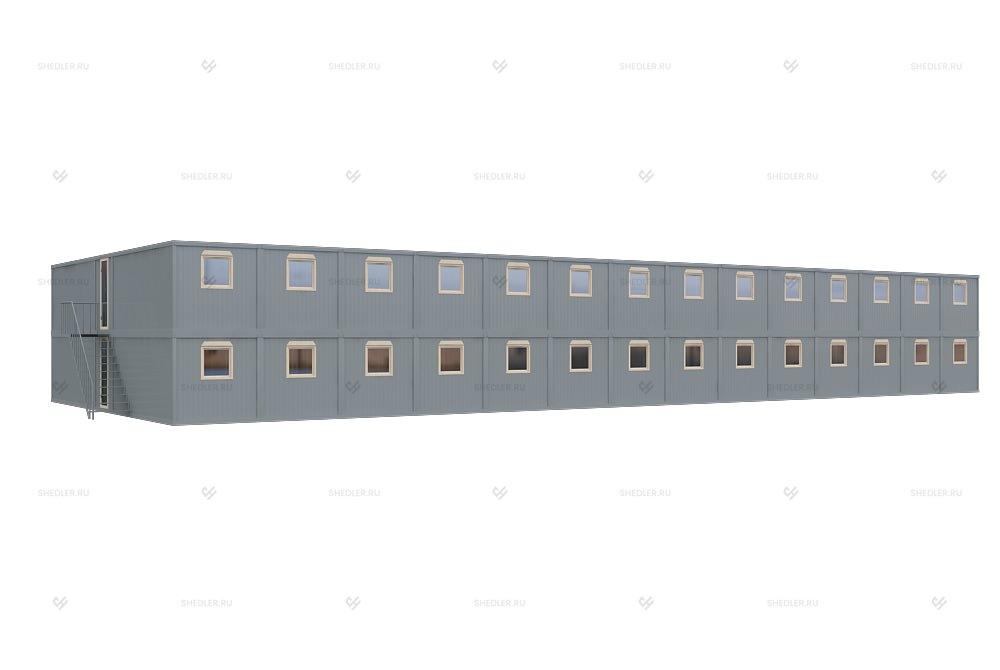 Модульное здание МЗ-41 из 70 блок-контейнеров