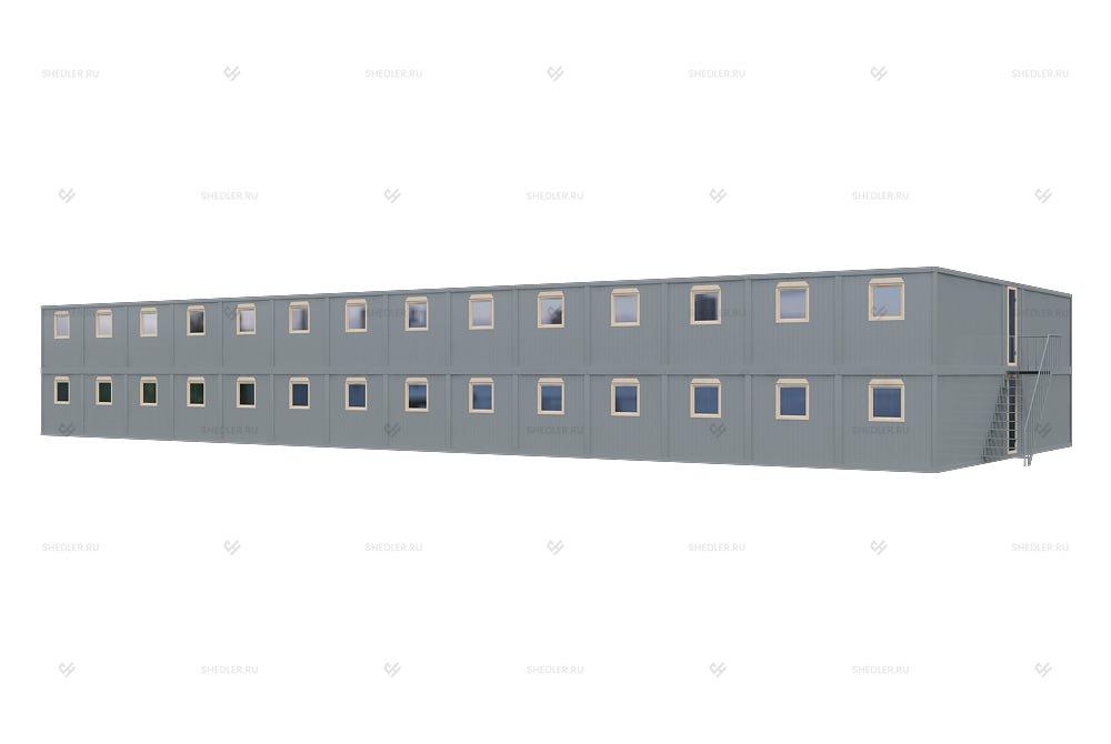 Высокотехнологичное модульное здание МЗ-41 из 70 блок-контейнеров