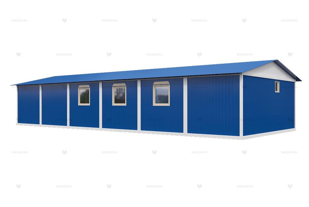 Быстровозводимое модульное здание МЗ-23 из 6 блок-контейнеров