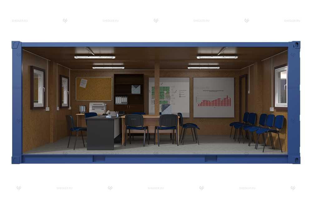 Бытовка жилая из двух морских контейнеров