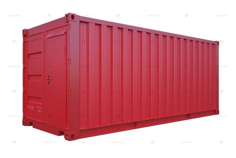 Бытовка металлическая из морского контейнера снаружи