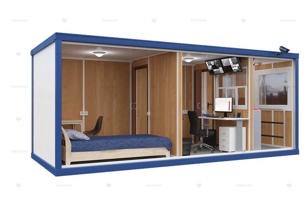 Модульная проходная БП-01 SHEDLER внутри