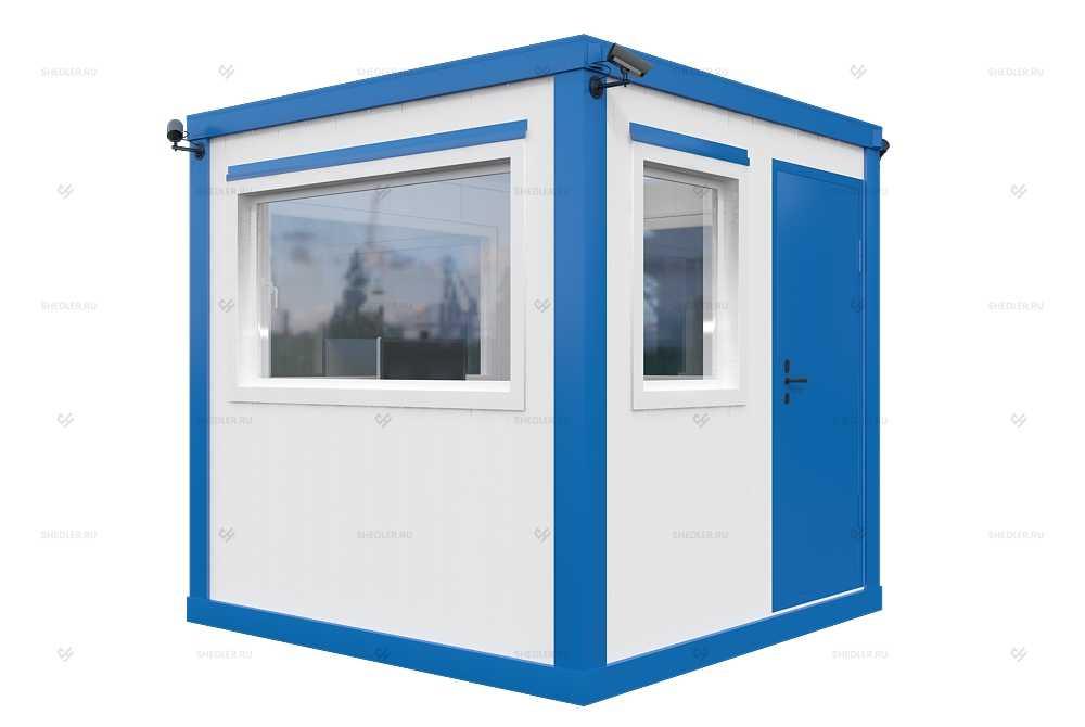 Пост охраны ПБК-12 СП SHEDLER из сэндвич-панелей