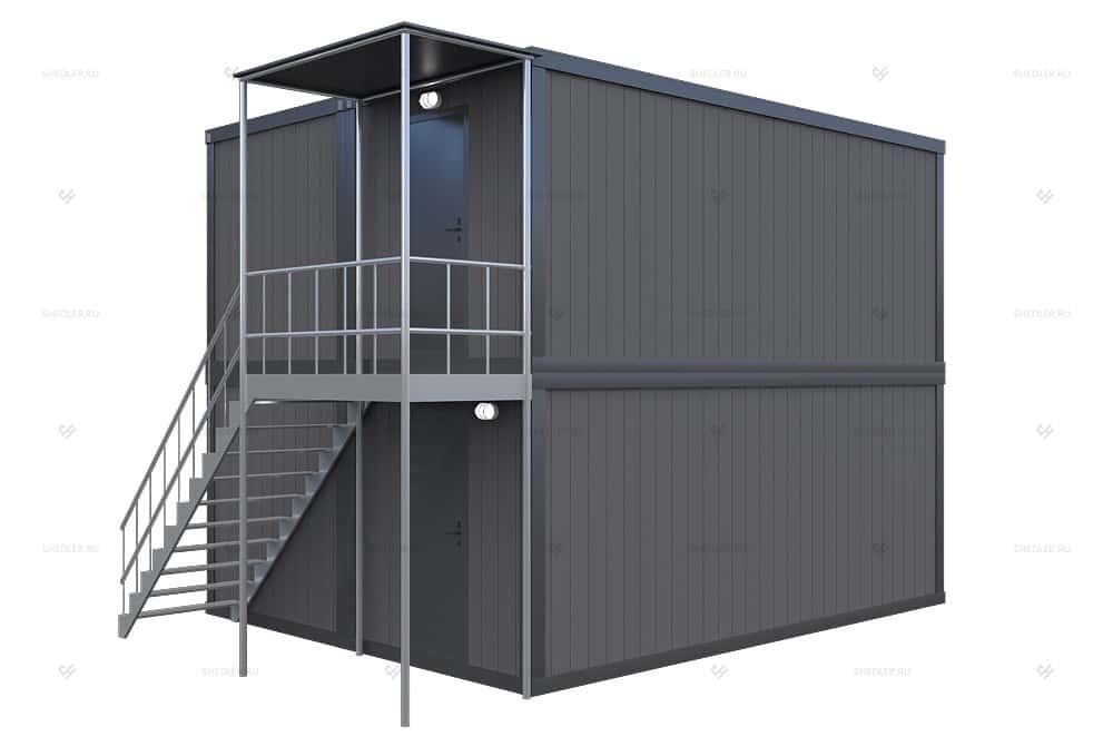 Двухэтажный блок-модуль БМ-03 СП из 4 блок-контейнеров