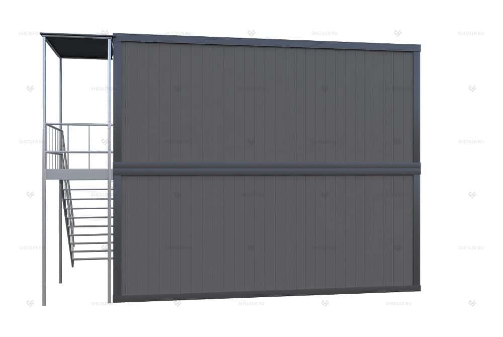 Двухэтажный блок-модуль БМ-03 СП SHEDLER из 4 блок-контейнеров