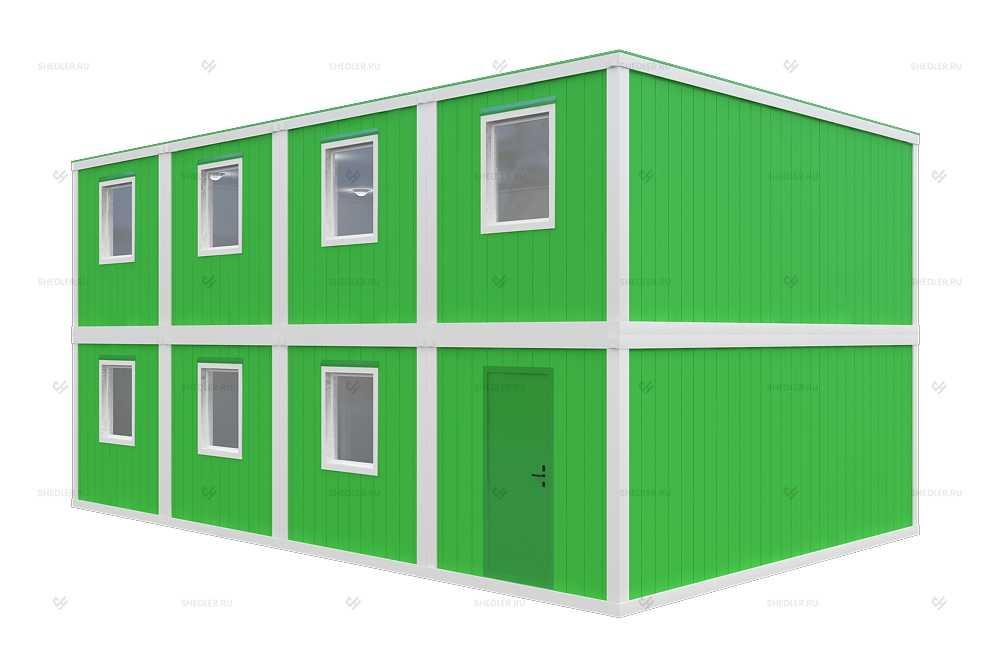 Двухэтажный блок-модуль БМ-04 СП из 8 блок-контейнеров