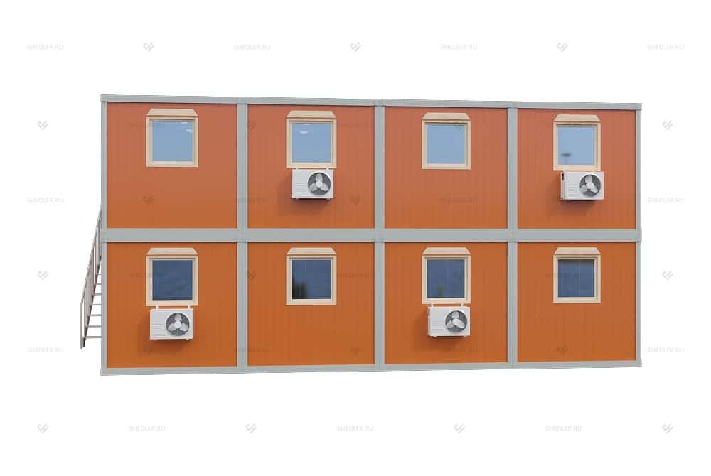 Современное модульное здание МЗ-40 из 20 блок-контейнеров