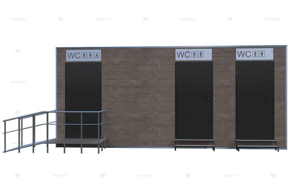 Модульное здание общественного туалета