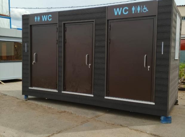 Автономный модульный туалет на 2 кабинки в Москве