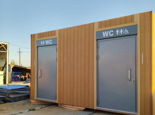 Автономный модульный туалет на 2 кабинки в Москве