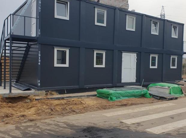 Модульное двухэтажное здание из 10 БКСП в Москве