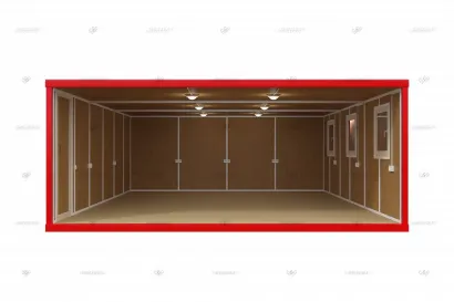 Внутренняя отделка модульного здания МЗ-15 из 3 блок-контейнеров БК-00