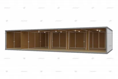 Внутренняя отделка модульного здания МЗ-04 SHEDLER