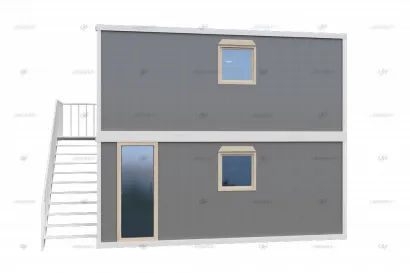 Двухэтажное модульное здание МЗ-26 из 4 блок-контейнеров