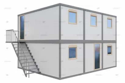 Модульное здание МЗ-25 из 6 блок-контейнеров БК-00