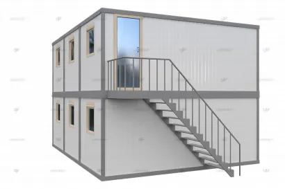 Современное модульное здание МЗ-25 из 6 блок-контейнеров БК-00