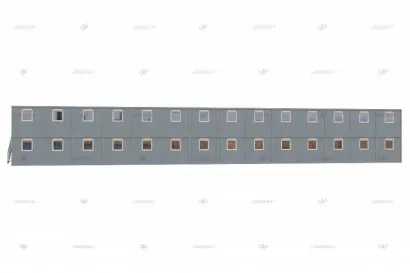 Масштабное модульное здание МЗ-41 из 70 блок-контейнеров