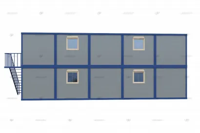 Двухэтажное модульное здание МЗ-53 из 10 блок-контейнеров