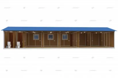 Внутренняя отделка модульного здания МЗ-23 из 6 блок-контейнеров