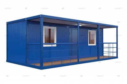 Блок-контейнер с верандой для жилого или складского помещения