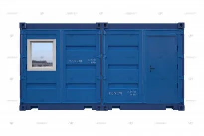 Бытовка жилая из двух морских контейнеров металлическая