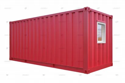 Бытовка металлическая из морского контейнера с окном