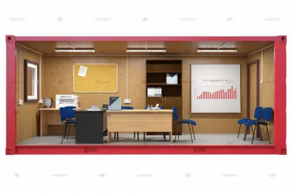 Бытовка из морского контейнера внутри