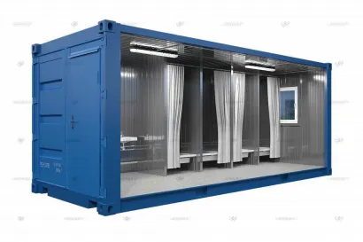 Сантехнический блок-контейнер из морского контейнера