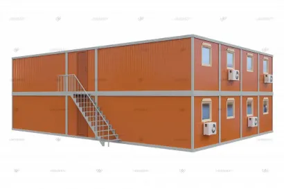 Двухэтажное модульное здание МЗ-40 из 20 блок-контейнеров