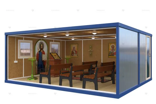 Контейнер для модульного храма