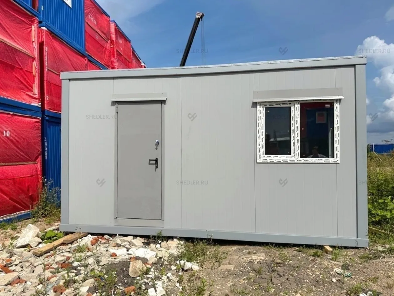 Блок-контейнер БКСП из сэндвич-панелей на металлургический завод в Липецке