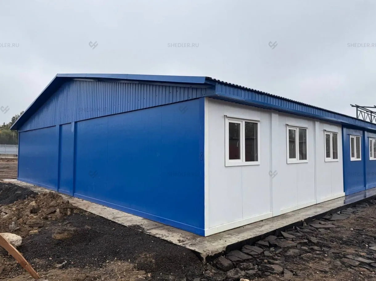Модульное здание из 20 БКСП-00 в поселке Коммунарка