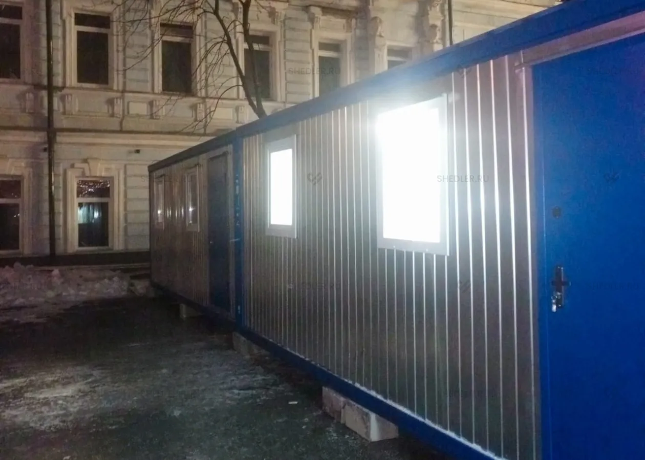 Штаб строительства из двух блок контейнеров Москва