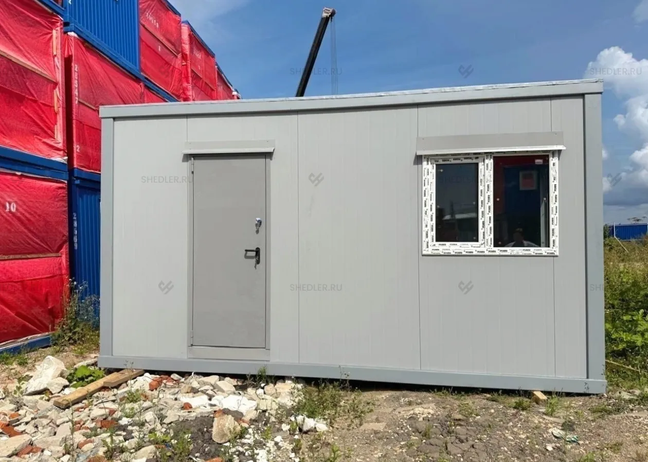 Блок-контейнер БКСП из сэндвич-панелей на металлургический завод в Липецке