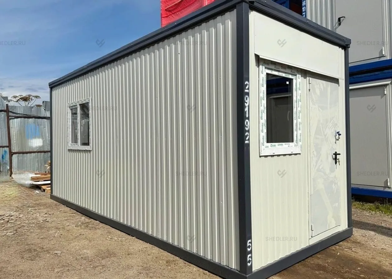 Пункт КПП из 2 блок-контейнеров в Мытищах