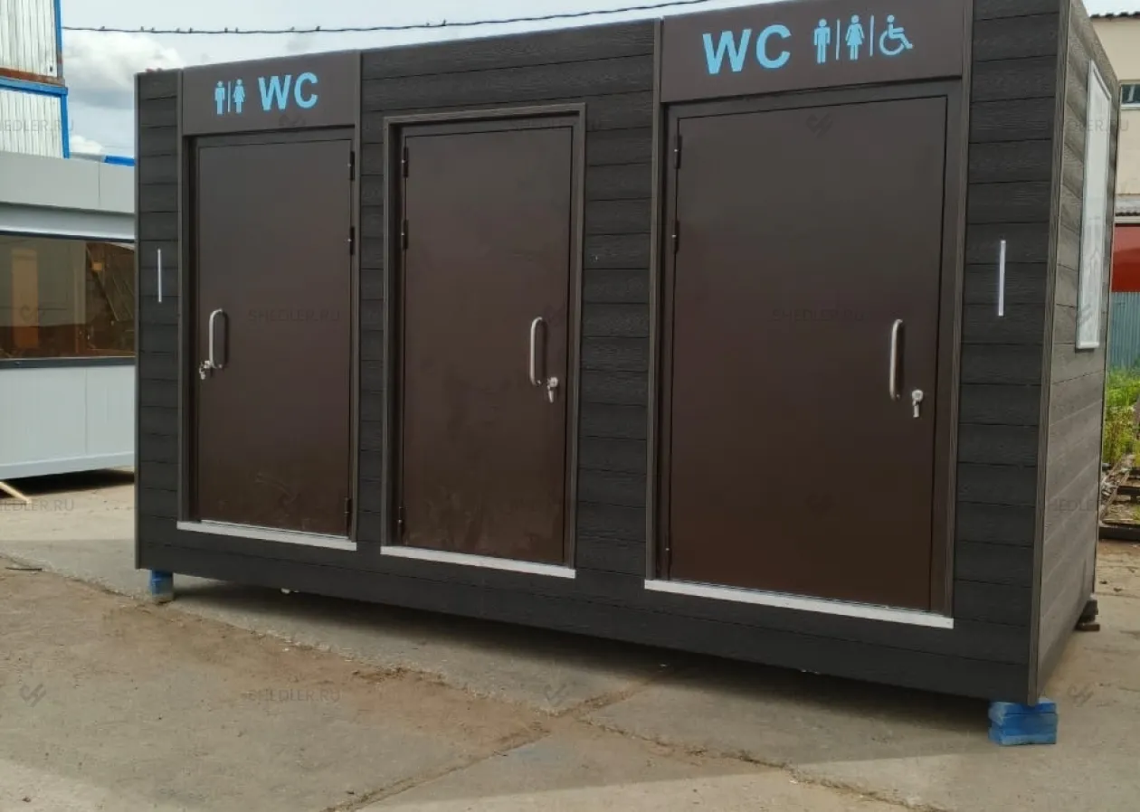 Автономный модульный туалет на 2 кабинки в Москве