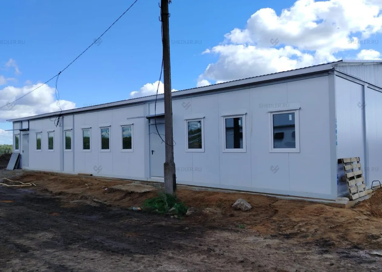 Модульное здание из 12 блок-контейнеров БКСП-00 д. Пятницкая, МО
