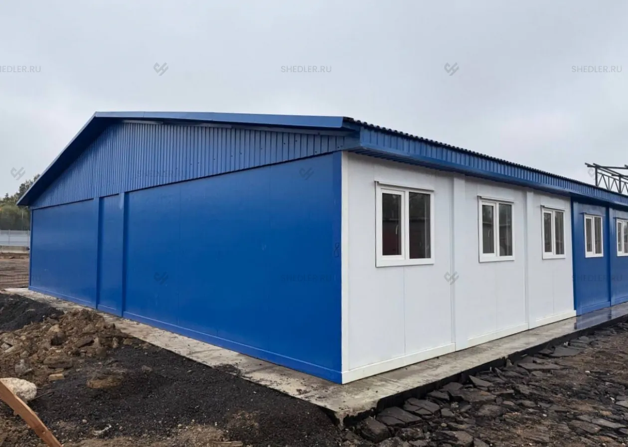 Модульное здание из 20 БКСП-00 в поселке Коммунарка