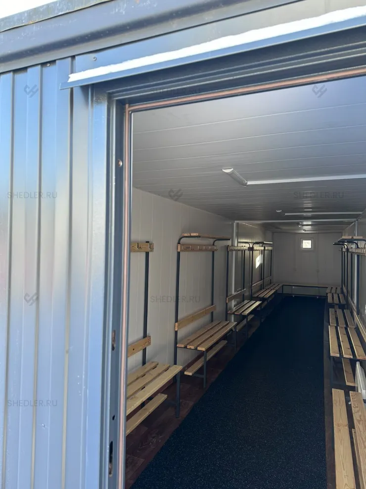 Практичная раздевалка на каток из двух блок-контейнеров БК-00 в г. Мытищи