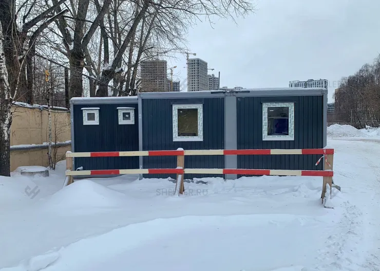Стильное модульное здание из 5-ти блок-контейнеров в г. Москва